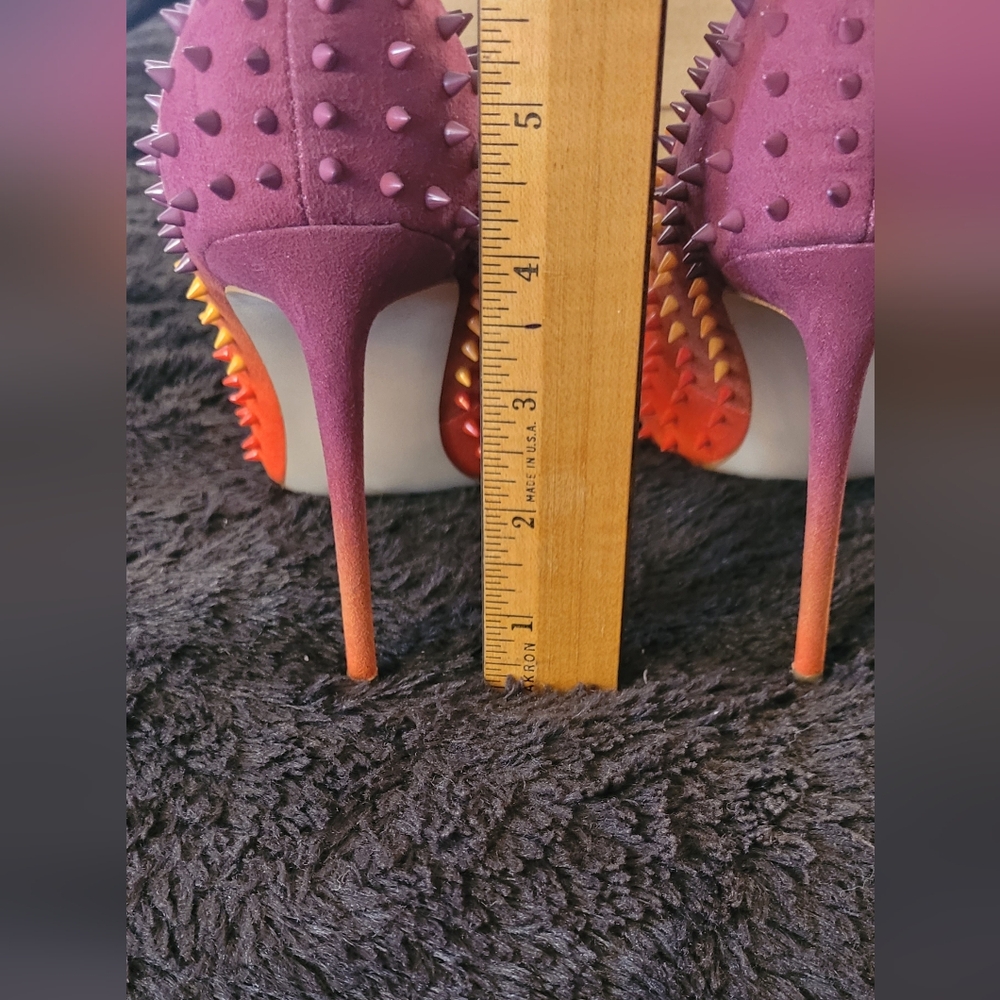 Steve Madden Yellow and Purple Spiked Heels - Picture 3 of 12
